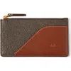 Mulberry Heritage Leather Zipped Long Card Holder In Mole-cognac