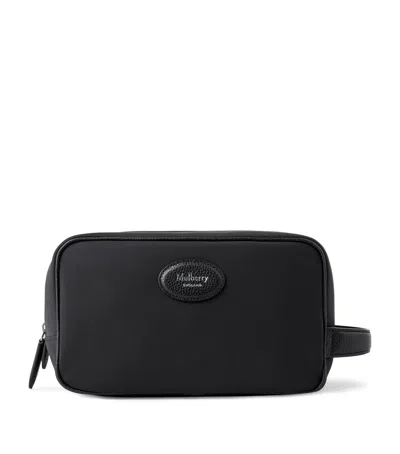 Mulberry Heritage Wash Bag In Black