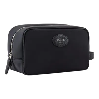 Mulberry Heritage Wash Case Black Nylon