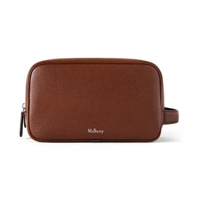 Mulberry Heritage Wash Case - Oak In Brown
