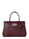 Mulberry 'bayswater Small' Bordeaux Shoulder Bag With Twist-lock Closure In Burgundy