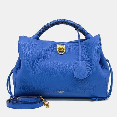 Pre-owned Mulberry Iris Blue Leather Bag
