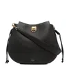 Mulberry Small Iris Leather Top Handle Bag In Black
