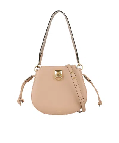Mulberry Iris Leather Satchel Bag In Nude