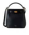 Mulberry 'small Islington' Black Bucket Bag With Twist Lock Closure