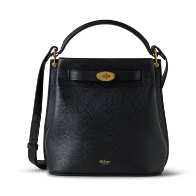 Mulberry Small Islington Leather Bucket Bag In Black