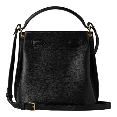 Mulberry Islington Bucket Black Small Classic Grain