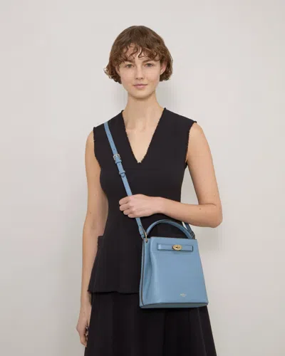 Mulberry Islington Bucket Brighton Blue Small Classic Grain