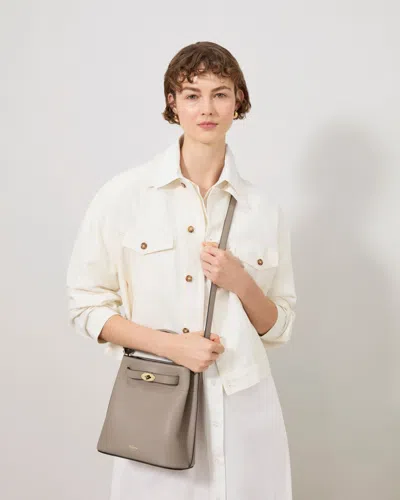 Mulberry Islington Bucket Cashmere Taupe Small Classic Grain