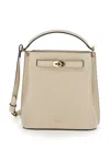 Mulberry Islington Leather Bucket Bag In White