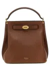 Mulberry Islington Grained Leather Bucket Bag In Brown