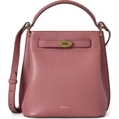 Mulberry Islington Leather Bucket Bag In Pink