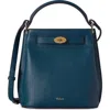Mulberry Islington Leather Bucket Bag In Blue