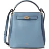 Mulberry Islington Leather Bucket Bag In Brighton Blue