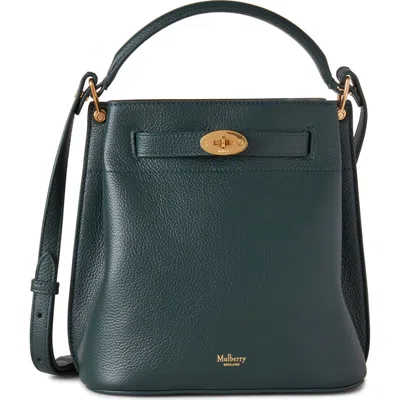 Mulberry Islington Leather Bucket Bag In  Green