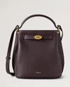 Mulberry Islington Bucket Ebony Small Classic Grain In Burgundy
