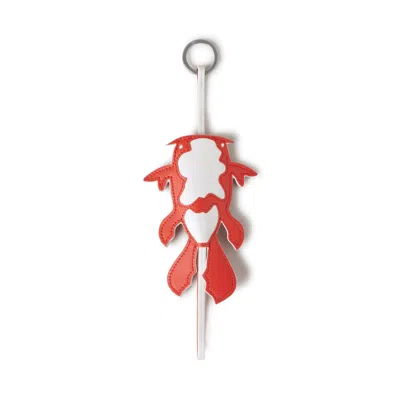 Mulberry Koi Fish Keyring In Orange