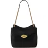 Mulberry Lana Chain Strap High Gloss Leather Shoulder Bag In Black