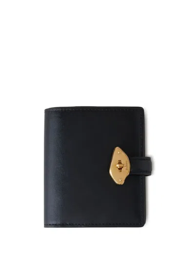 Mulberry Lana Compact Leather Wallet In Black