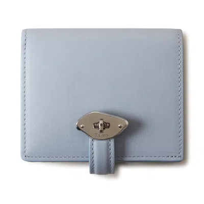 Mulberry Lana Compact Wallet In Poplin Blue