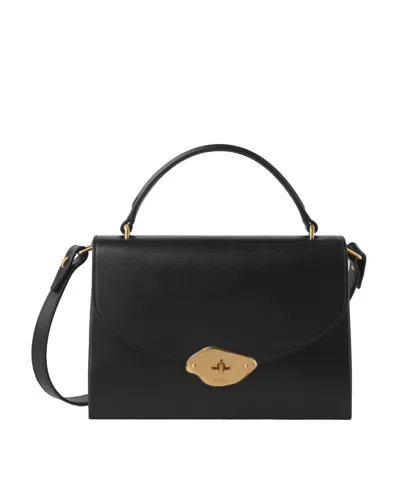 MULBERRY MULBERRY LANA LOGO-ENGRAVED FOLDOVER TOP TOTE BAG