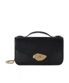 Mulberry Lana Day High Gloss Leather Top Handle Bag In Black