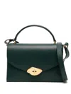 Mulberry Lana High Gloss Leather Top Handle Bag In  Green