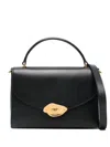 Mulberry Lana Logo-engraved Tote Bag In Black