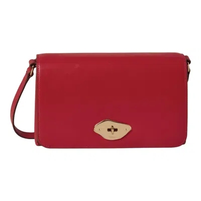 Mulberry Lana Wallet On Strap Scarlet Red High Gloss Leather
