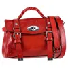 Mulberry Lancaster Alexa Mini Satchel Bag In Red Leather In Red