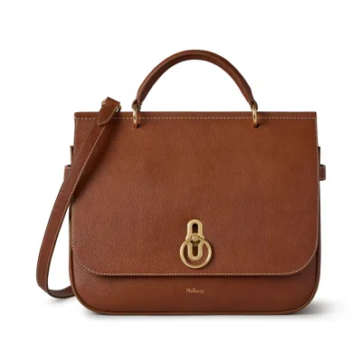 Mulberry Large Amberley Top Handle Oak In Brown