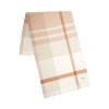 Mulberry Large Check Merino Wool Scarf In Neutral