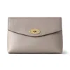 Mulberry Large Darley Cosmetic Pouch Cashmere Taupe In Brown