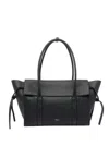 Mulberry Babyswater Textured Leather Shoulder Bag With Side Ties
