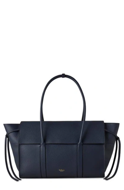 Mulberry Large Soft Bayswater Leather Satchel In Blue