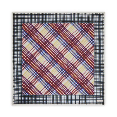Mulberry Large Square Scarf In Multicolour  Silk Twill