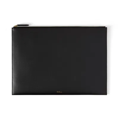 Mulberry Large Zipped Flat Pouch