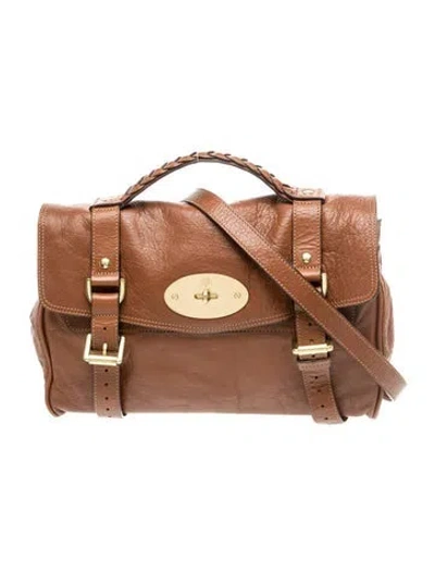 Pre-owned Mulberry Leather Alexa In Brown