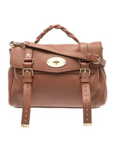 Pre-owned Mulberry Leather Alexa Medium In Brown