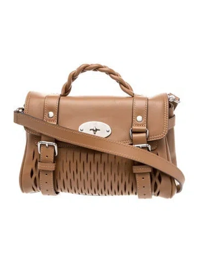 Pre-owned Mulberry Leather Alexa Mini In Brown