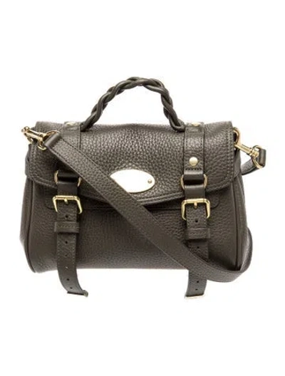 Pre-owned Mulberry Leather Alexa Mini In Neutral