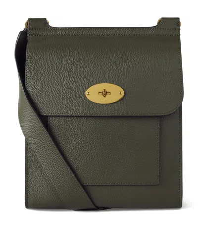 Mulberry Leather Antony Messenger Bag In Green