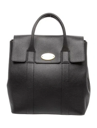 Pre-owned Mulberry Leather Backpack In Grey