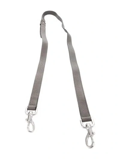 Pre-owned Mulberry Leather Bag Strap In Gray