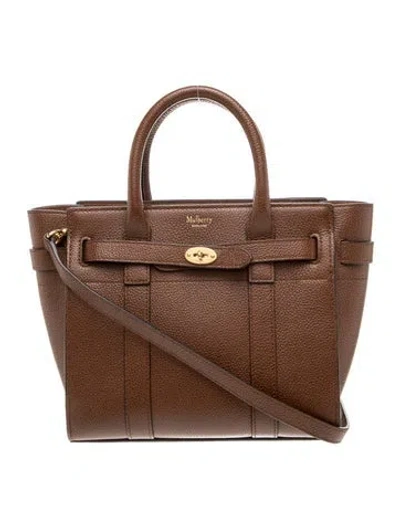 Pre-owned Mulberry Leather Bayswater In Brown