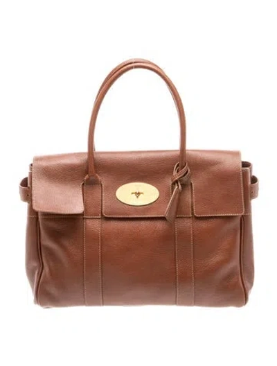 Pre-owned Mulberry Leather Bayswater In Brown