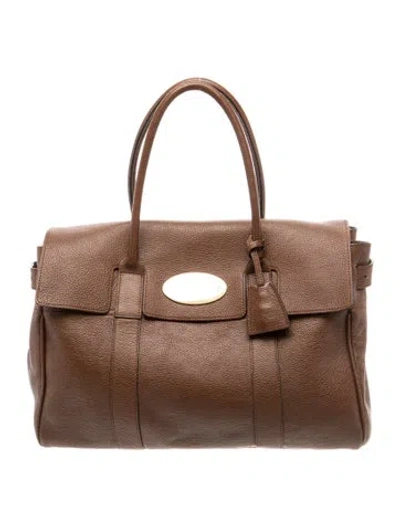 Pre-owned Mulberry Leather Bayswater Medium In Brown