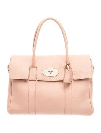 Pre-owned Mulberry Leather Bayswater In Pink