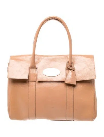 Pre-owned Mulberry Leather Bayswater Satchel Mini In Brown