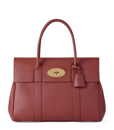 Mulberry Leather Bayswater Top-handle Bag In Red